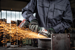 Metabo WPB 18 LT BL 11-125 Quick 5 Angle Grinder with Dead-mans Paddle & Brake Body Only + MetaBOX