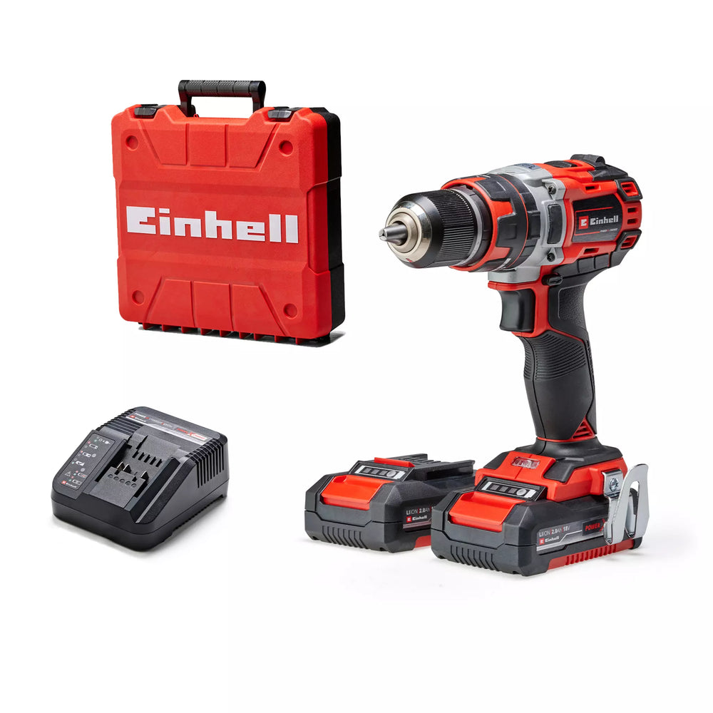 Einhell PXC 18V Brushless 50Nm Combi Drill Kit 2 x 2Ah Main Image