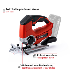 Einhell PXC 18V 80mm Cordless Jigsaw Skin