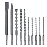 Metabo SDS-plus Classic drill/chisel set,10 pcs in roll