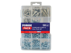 Forgefix Screw & Wall Plug Kit Forge Pack 280 Piece Main Image