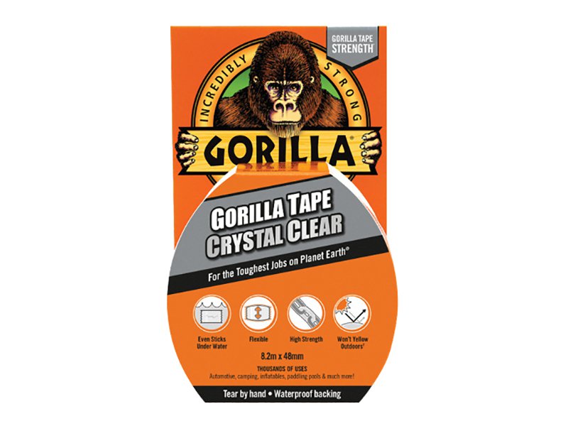 Gorilla Glue Gorilla Tape® 48mm x 8.2m Crystal Clear Main Image