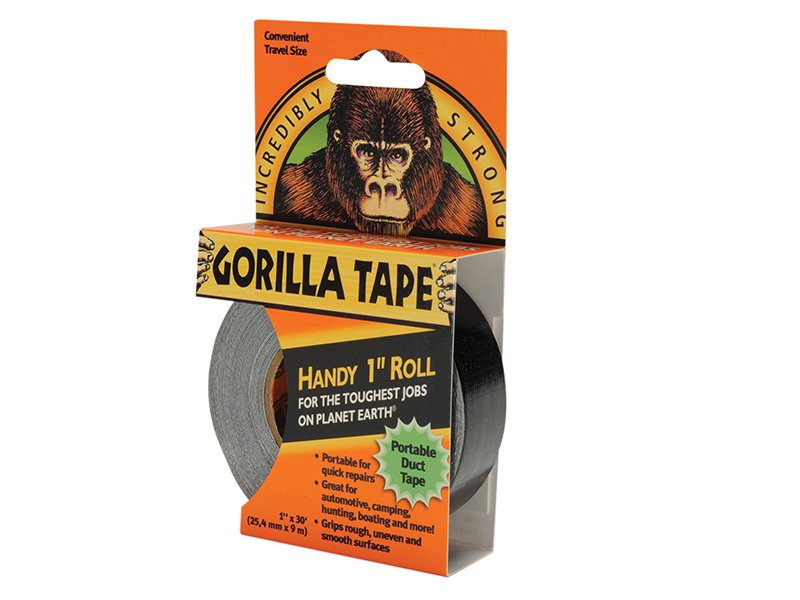 Gorilla Glue Gorilla Tape® Handy Roll 25mm x 9m Black Main Image