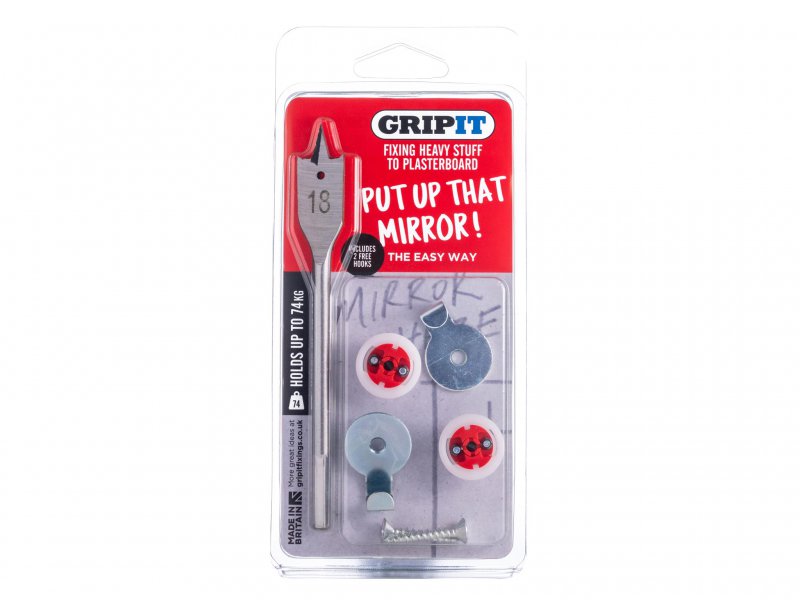 Gripit Mirror Kit, Clam Pack Main Image