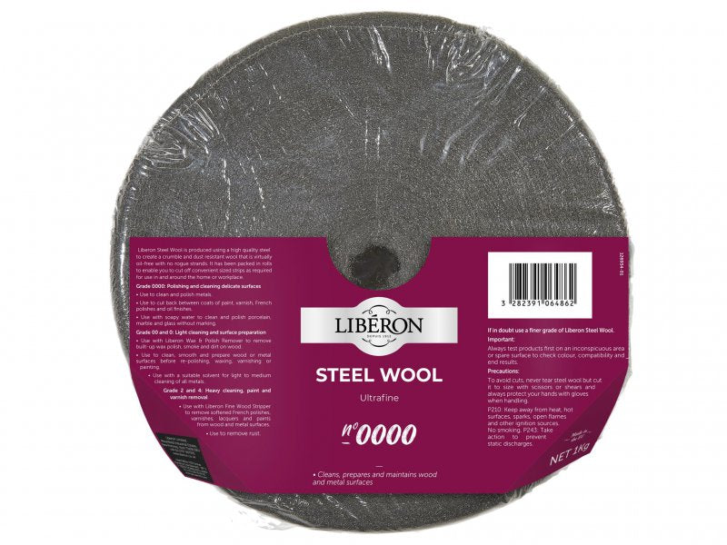 Liberon Steel Wool Grade 0000 Ultra Fine 1kg Main Image