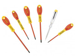 Stanley Tools FatMax Screwdriver Set Insulated Parallel & Pozi Set of 6 Main Image