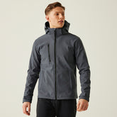 Regatta Navigate Hooded Softshell Black/Grey XL