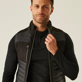Regatta E-Volve Unisex Thermal Hybrid Bodywarmer Ash/Black L