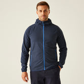 Regatta Navigate Full Zip Hooded Fleece Navy/Blue L