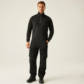 Regatta Navigate Half Zip Fleece Black/Grey L