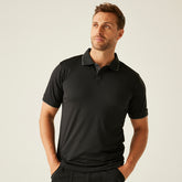Regatta Navigate Polo Shirt Black/Grey XL
