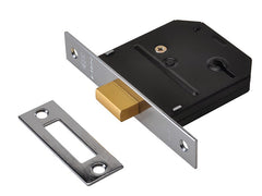 UNION ES-DL Polished Brass Essentials 3 Lever Mortice Deadlock 79mm 3in Visi Main Image