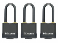 Master Lock Excell Weather Tough 45mm Padlock  4 Pin- Keyed Alike x 3