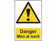 Danger Men At Work - PVC 200 x 300mm