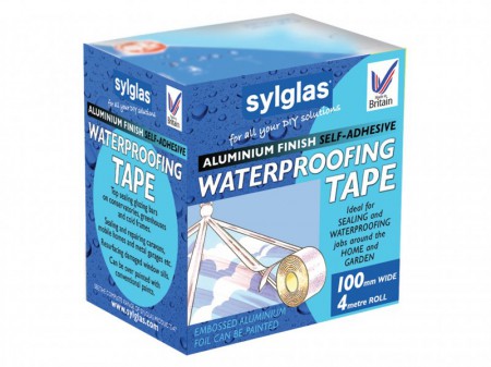 Sylglas Aluminium Finish Waterproofing Tape 50mm/2in 4m Roll