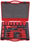 DRAPER Expert 20 Piece 1/2\" Sq. Dr. VDE Approved Fully Insulated Metric Socket Set