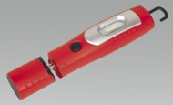 Sealey Rechargeable 360 Inspection Lamp 7 SMD + 3W LED Red Lithium-ion