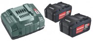 Metabo Basic Set 2 x 18V 5.2Ah Li-ion Batteries, ASC 145 Charger (Cardboard box)