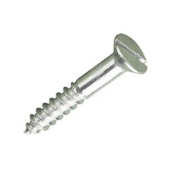 WOODSCREWS CSK MS 4g X 1 SLOTTED