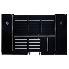 BUNKER 16 Piece Modular Storage Combo with Stainless Steel Worktop, 3240mm Main Image