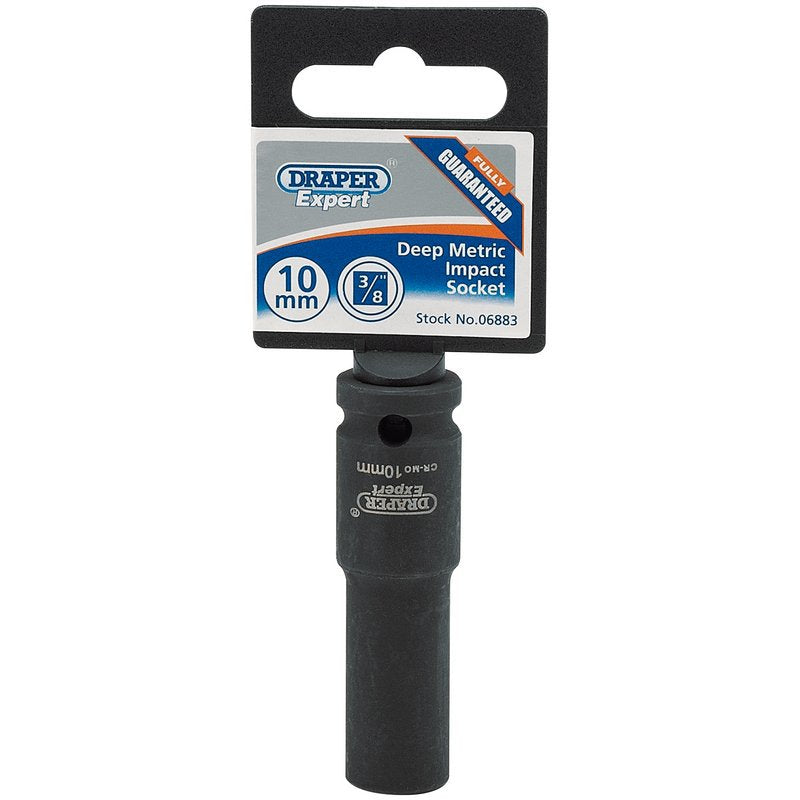 Draper Expert HI-TORQ 6 Point Deep Impact Socket, 3/8" Sq. Dr., 10mm Main Image