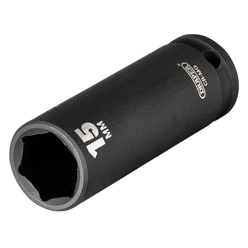 Draper Expert HI-TORQ 6 Point Deep Impact Socket, 3/8" Sq. Dr., 15mm Main Image