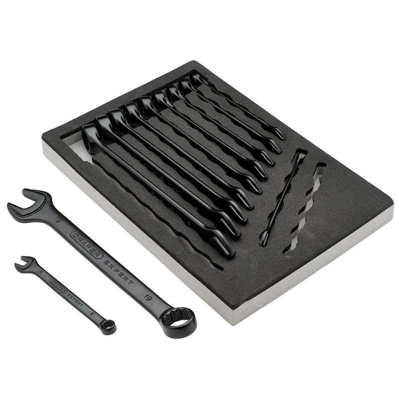 Draper Expert HI-TORQ Metric Combination Spanner Set in EVA Foam Tray (12 Piece) Main Image