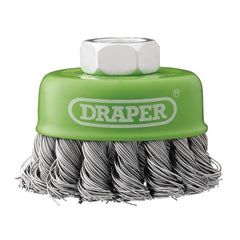 Stainless-Steel Twist-Knot Wire Cup Brush, 65mm, M14 Main Image