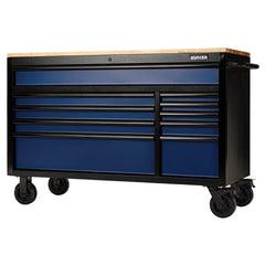 BUNKER 10 Drawer Workbench Roller Tool Cabinet, 56", Blue Main Image