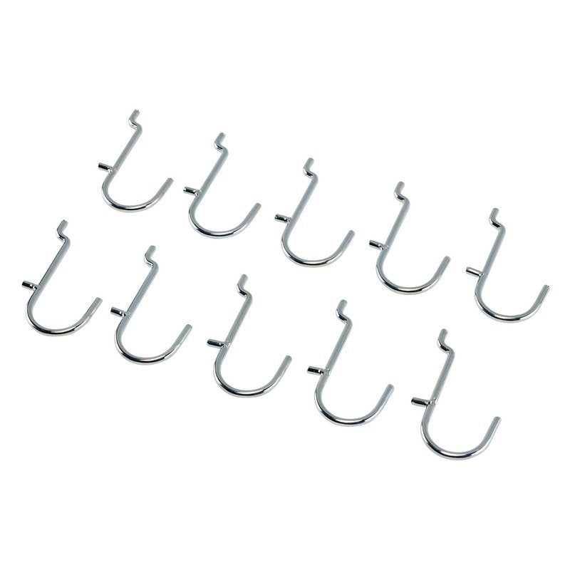 Metal J-Hooks for Back Panel/Pegboard (Pack of 10) Main Image