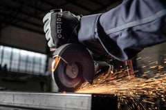 Metabo WPB 18 LT BL 11-125 Quick 5  Angle Grinder with Dead-mans Paddle & Brake Body Only + MetaBOX