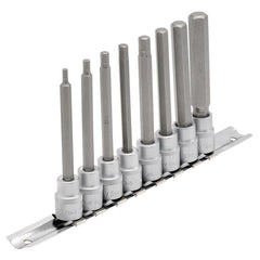 Long Metric Hex. Socket Bit Set, 3/8" Sq. Dr., 100mm (8 Piece) Main Image