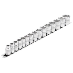Draper Expert Metric Socket Set on a Metal Rail, 3/8" Sq. Dr. (15 Piece) Main Image
