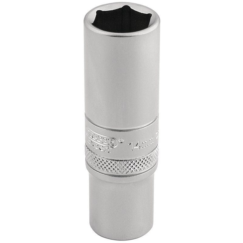6 Point Metric Deep Socket, 3/8" Sq. Dr., 14mm Main Image