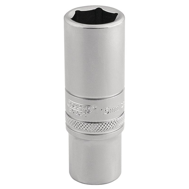 6 Point Metric Deep Socket, 3/8" Sq. Dr., 15mm Main Image