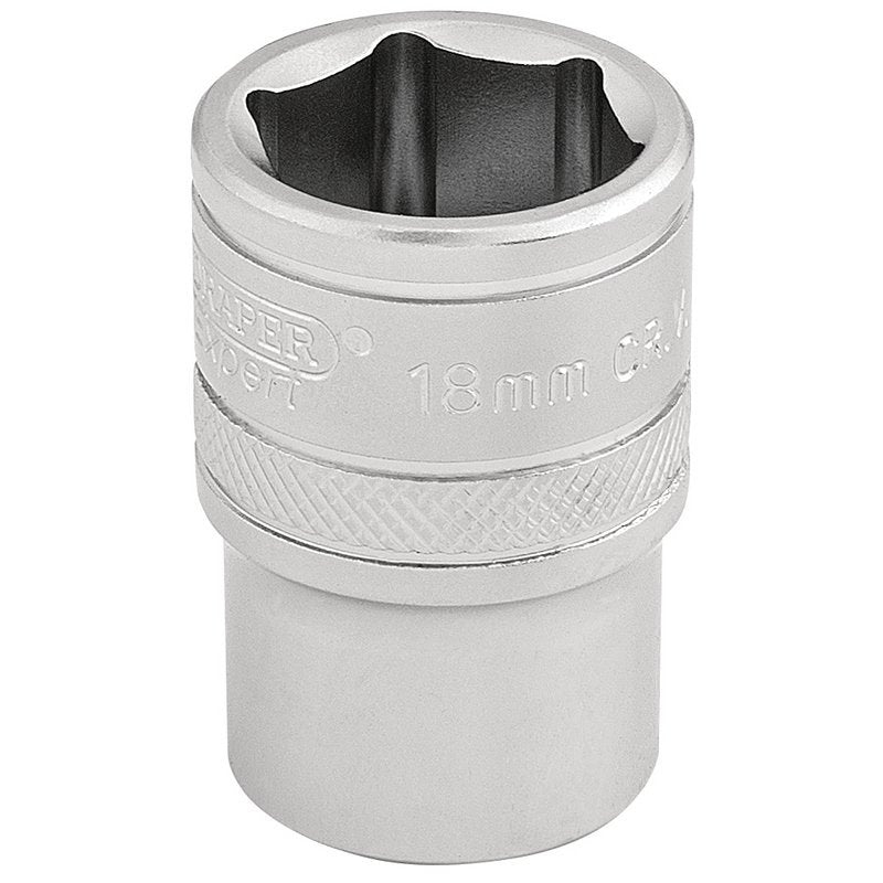 6 Point Metric Socket, 1/2" Sq. Dr., 18mm Main Image