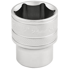 6 Point Metric Socket, 1/2" Sq. Dr., 24mm Main Image