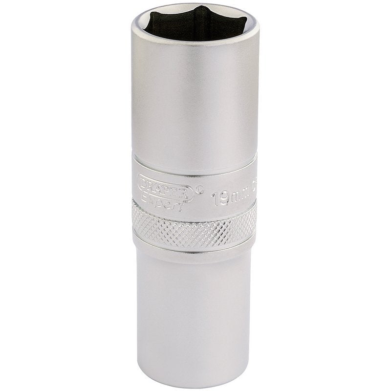 6 Point Metric Deep Socket, 1/2" Sq. Dr., 19mm Main Image
