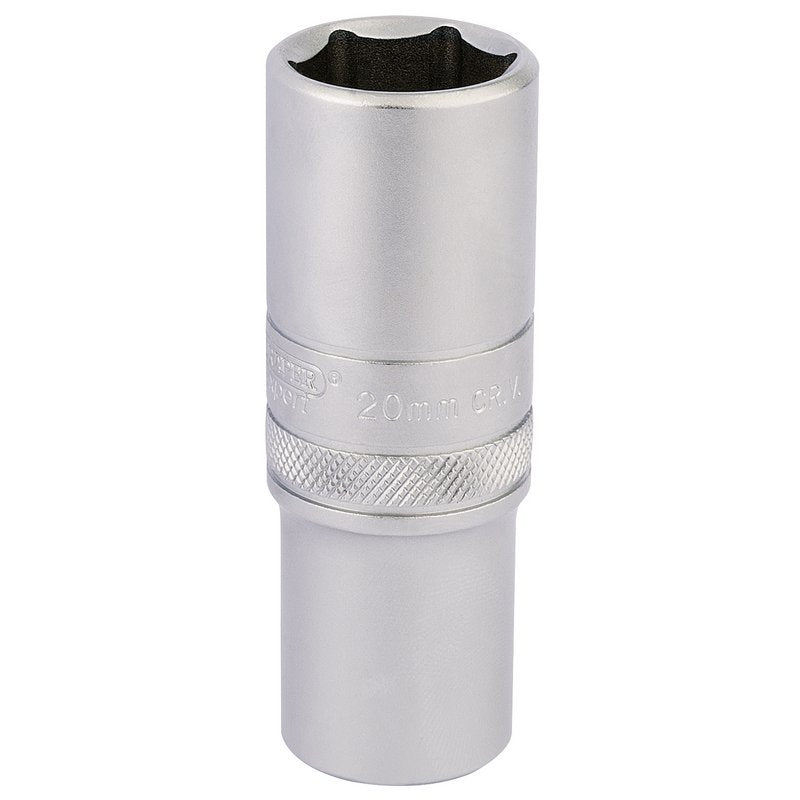 6 Point Metric Deep Socket, 1/2" Sq. Dr., 20mm Main Image
