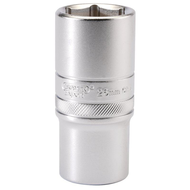 6 Point Metric Deep Socket, 1/2" Sq. Dr., 26mm Main Image