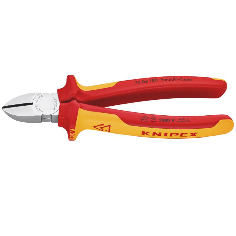 Knipex 70 06 180SB Diagonal Side Cutter, 180mm Main Image