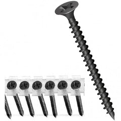 3.5 x 25 Reisser Collated Drywall Screws Black Pack 1000