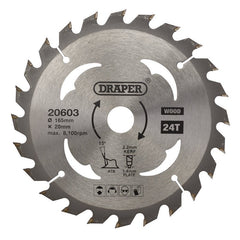 TCT Circular Saw Blade for Wood, 165 x 20mm, 24T Main Image