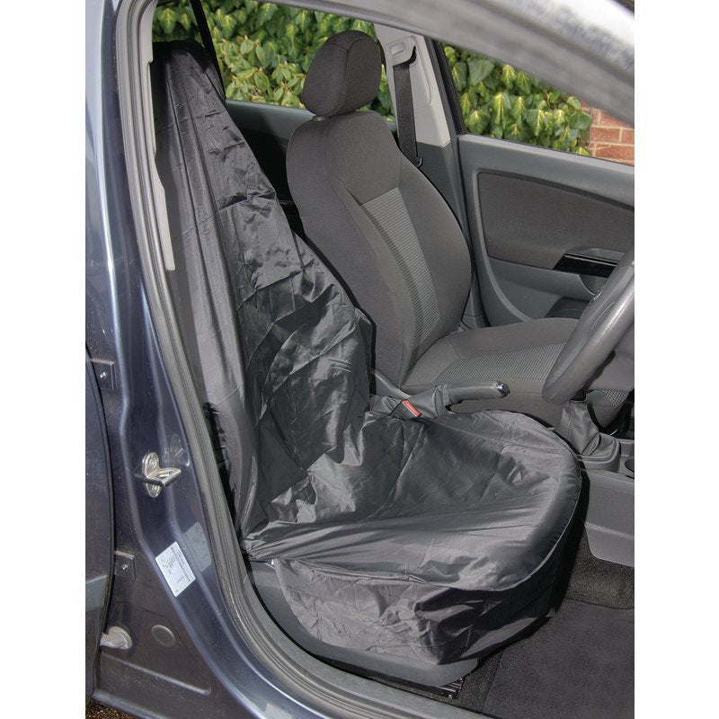 Side Airbag Compatible Polyester Front Seat Cover Main Image