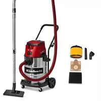 Einhell PXC 36V (2x18) 30 Litre Stainless Steel Wet and Dry Vac Skin