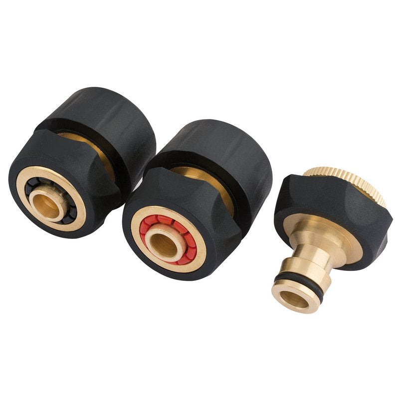 Brass and Rubber Hose Connector Set (3 Piece) Main Image