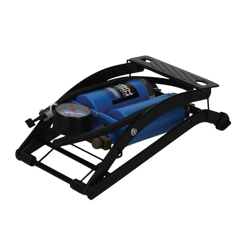 Double Cylinder Foot Pump with Pressure Gauge Main Image