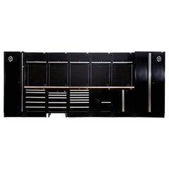 BUNKER 25 Piece Modular Storage Combo with Hardwood Worktop, 4915mm Main Image