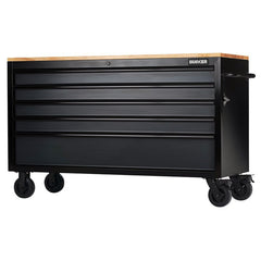 BUNKER 5 Drawer Workbench Roller Tool Cabinet, 61", Grey Main Image