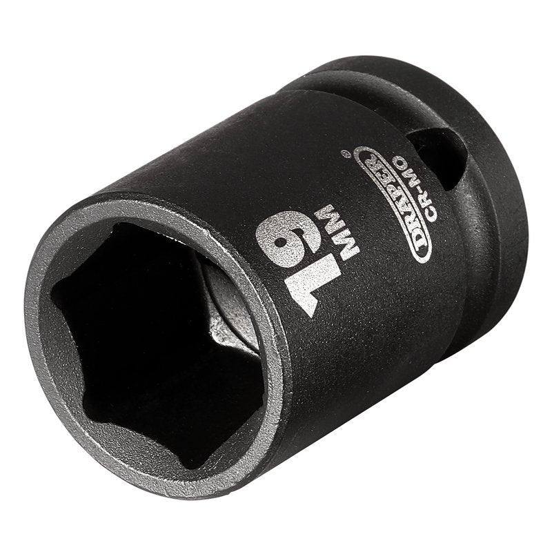 Draper Expert HI-TORQ Impact Socket, 1/2" Sq. Dr., 19mm Main Image